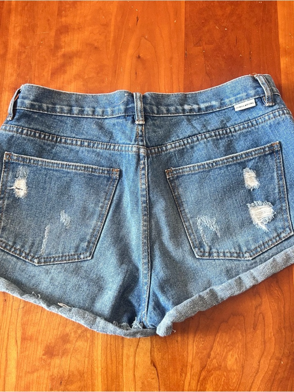Billabong New Size 30 Drift Away Distressed Denim Shorts - Picture 5 of 8